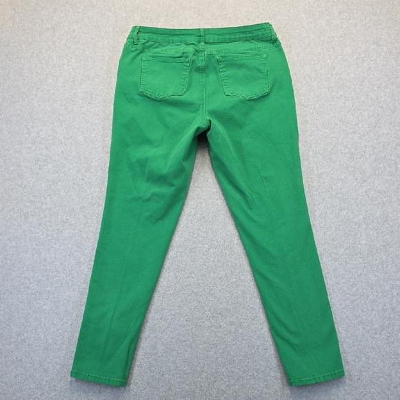 Crown & Ivy Green Skinny Jeans Women’s Size 8 Stretch - Picture 7 of 9